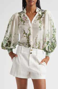 Alice + Olivia Charis Cotton & Silk Shirt