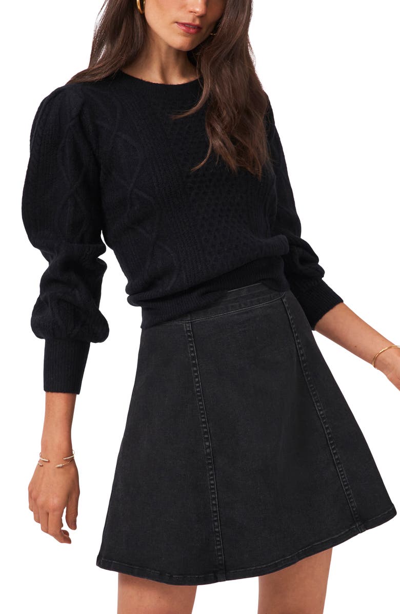 1.STATE Variegated Cables Crew Sweater, Main, color,