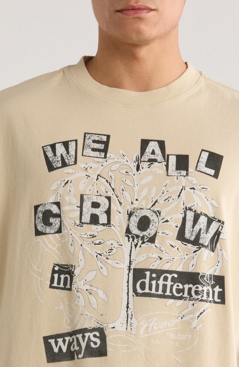 HONOR THE GIFT We All Grow Cotton Graphic T-Shirt, Alternate, color, Taupe