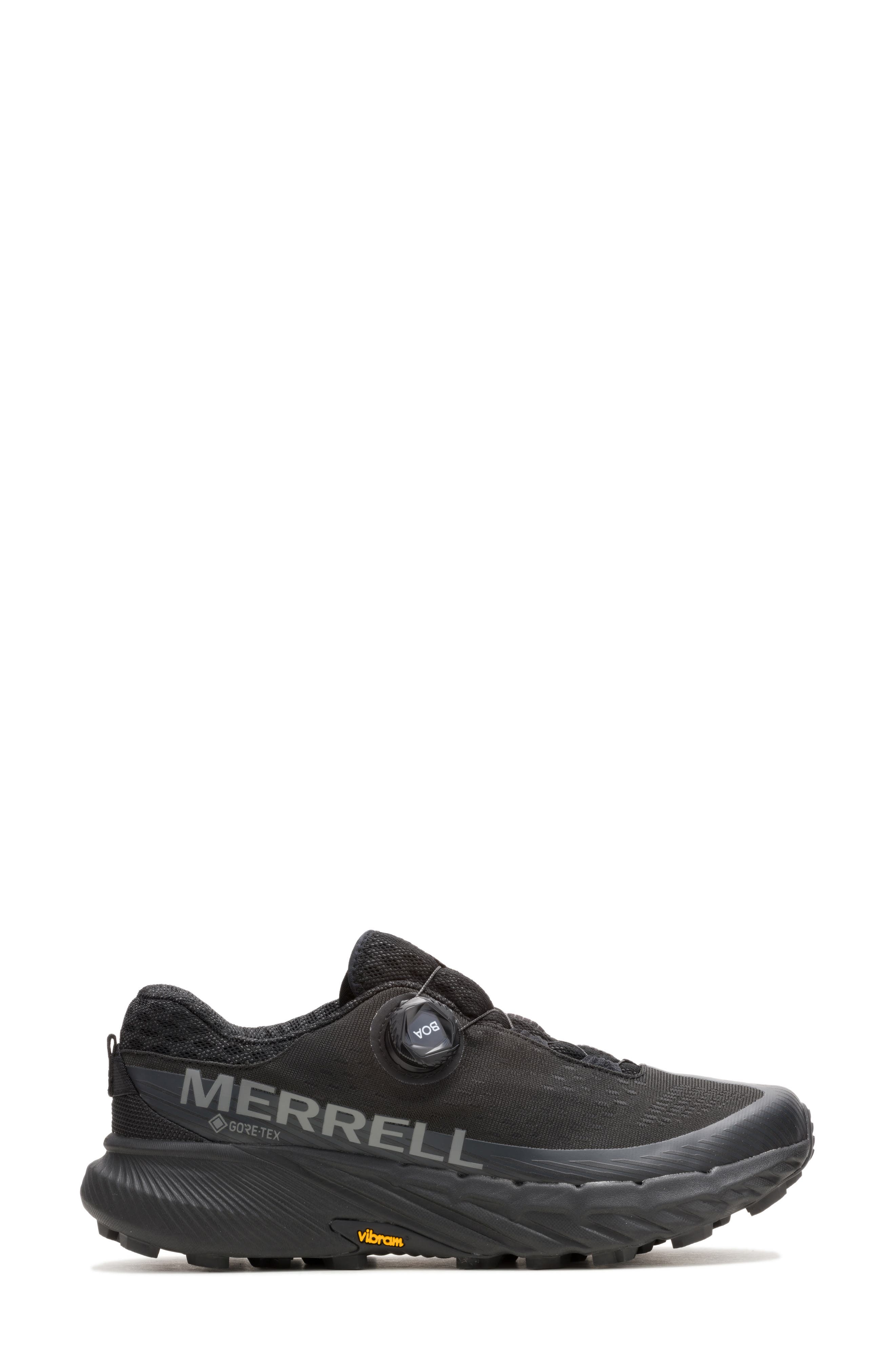 Merrell Agility Peak 5 Gore-Tex<sup>®</sup> Trail Running Shoe, Alternate, color, Black