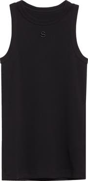 Sacai Embroidered Logo Rib Tank