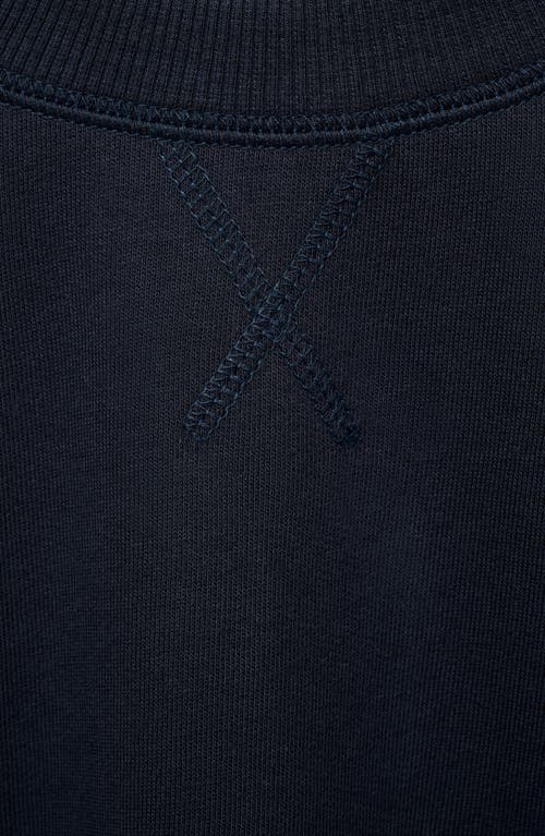 MANGO MANGO COTTON CREWNECK SWEATSHIRT