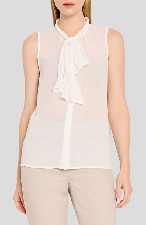 Ruffle Tie Sleeveless Top