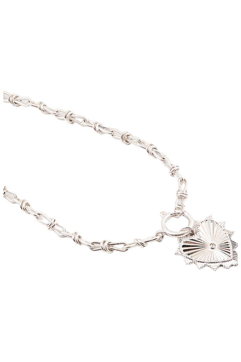 Love and Luck Necklace, Alternate, color, Silver