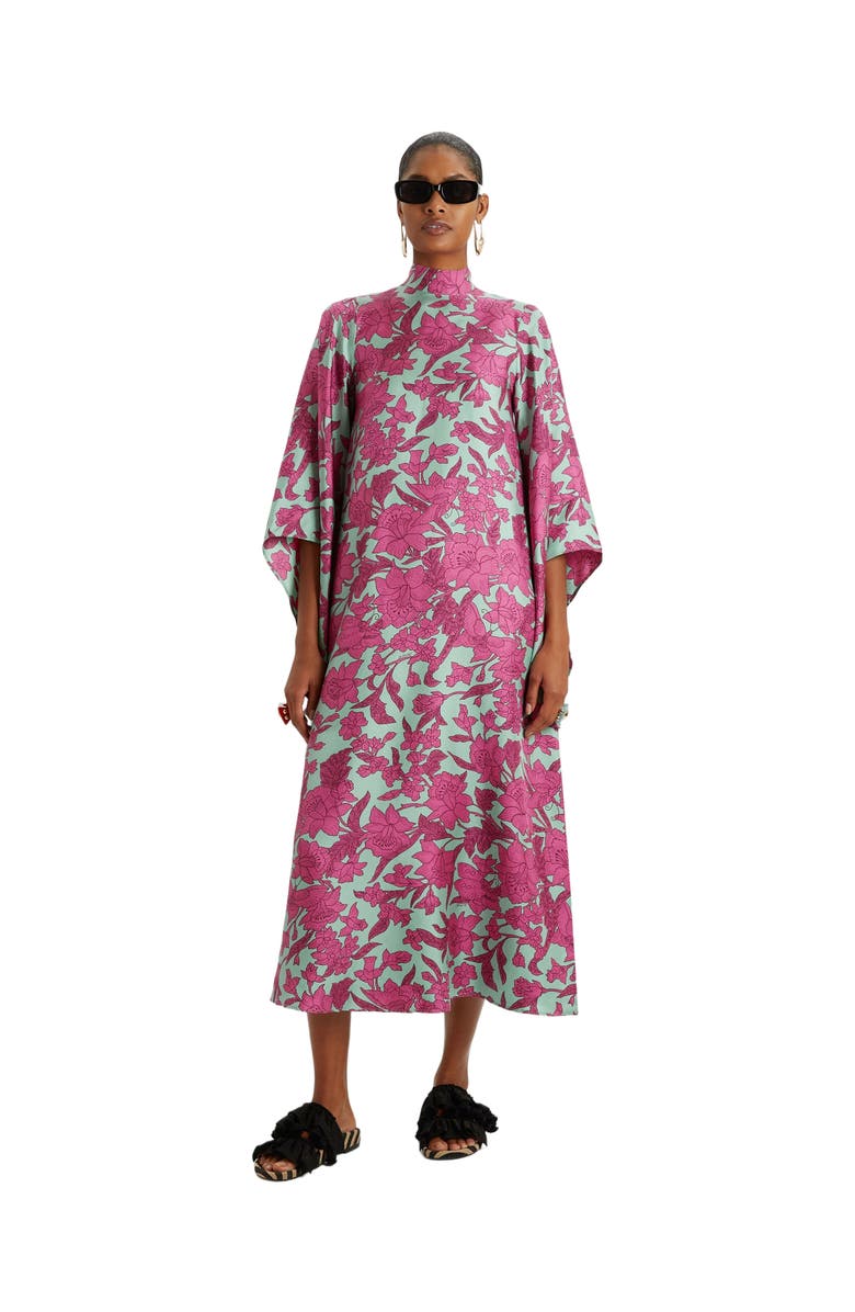 La DoubleJ Magnifico Midi Dress Lilium Purple, Main, color, 