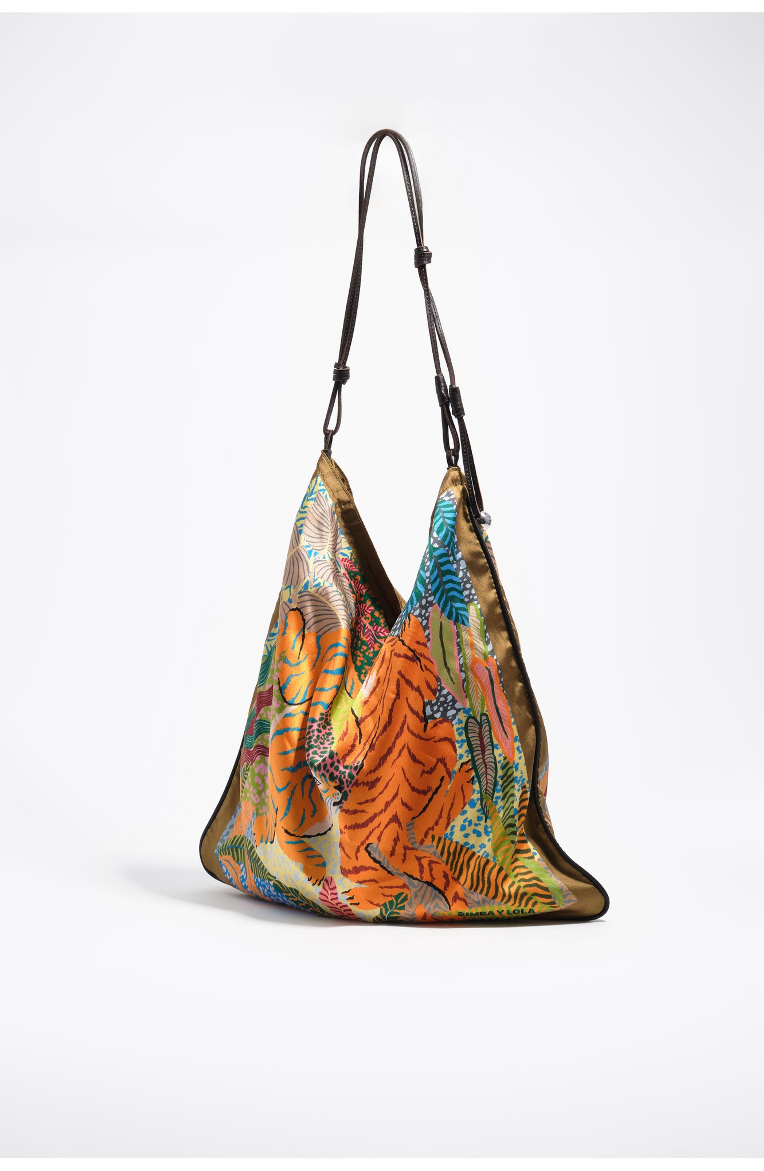 Bimba y Lola Soft Woven Shoulder Bag, Alternate, color, Wild