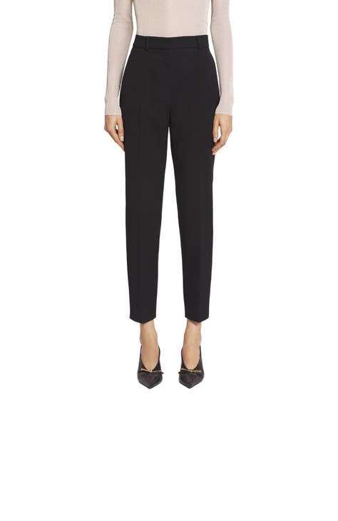 Givenchy Ladies Black Wool Cigarette Chain Trousers, Brand Size 34  US Bw50p812jf00 3 Full Bleed Australia