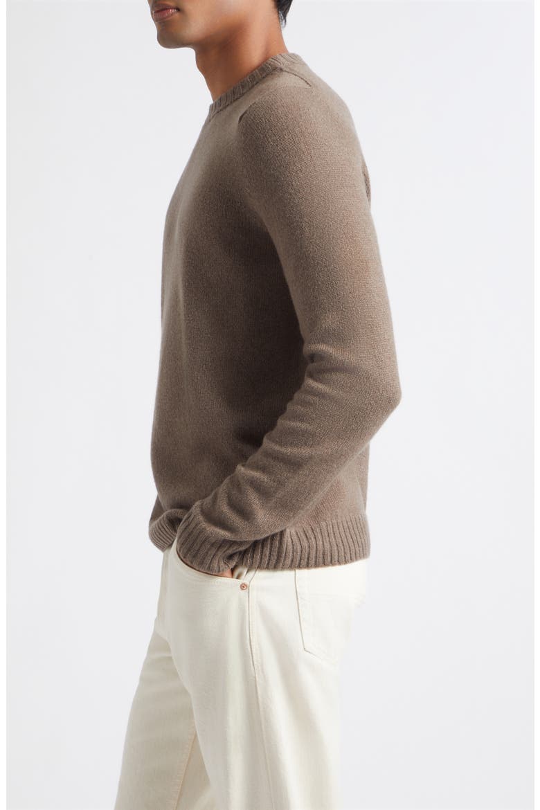 Norfolk Sea Island Cotton Crewneck Sweater, Alternate, color, TOAST