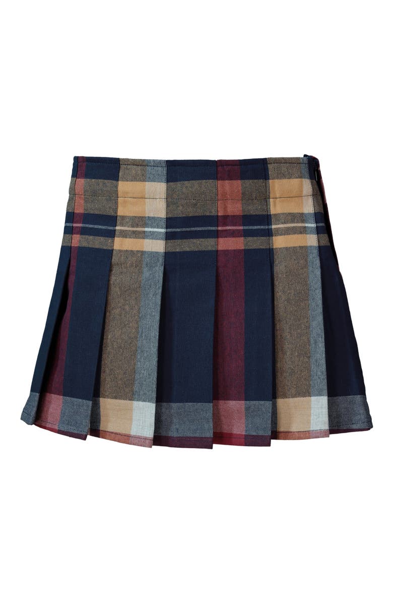 Girls' Organic Pleated Buckle Skirt, Toddler