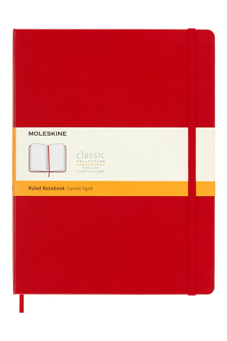 Extra Large Soft Cover Notebook, Main, color, RED