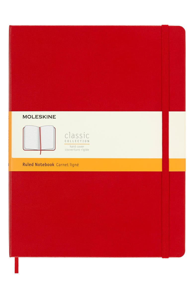 Moleskine Extra Large Soft Cover Notebook, Main, color, Red
