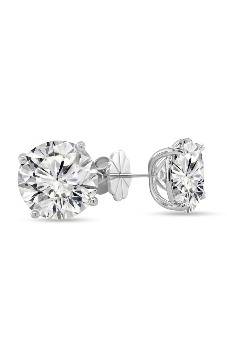Anna Zuckerman Just Like Diamonds Only Better Studs 14 Carats, Main, color, Platinum