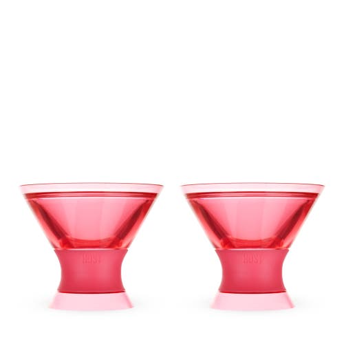 Host Martini Freeze Cooling Cup Set Of 2 In Punch Pink