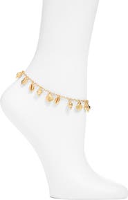 NEST Jewelry Tiny Shells Charm Anklet