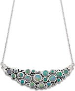 SAMUEL B. Sterling Silver Cluster Bib Necklace