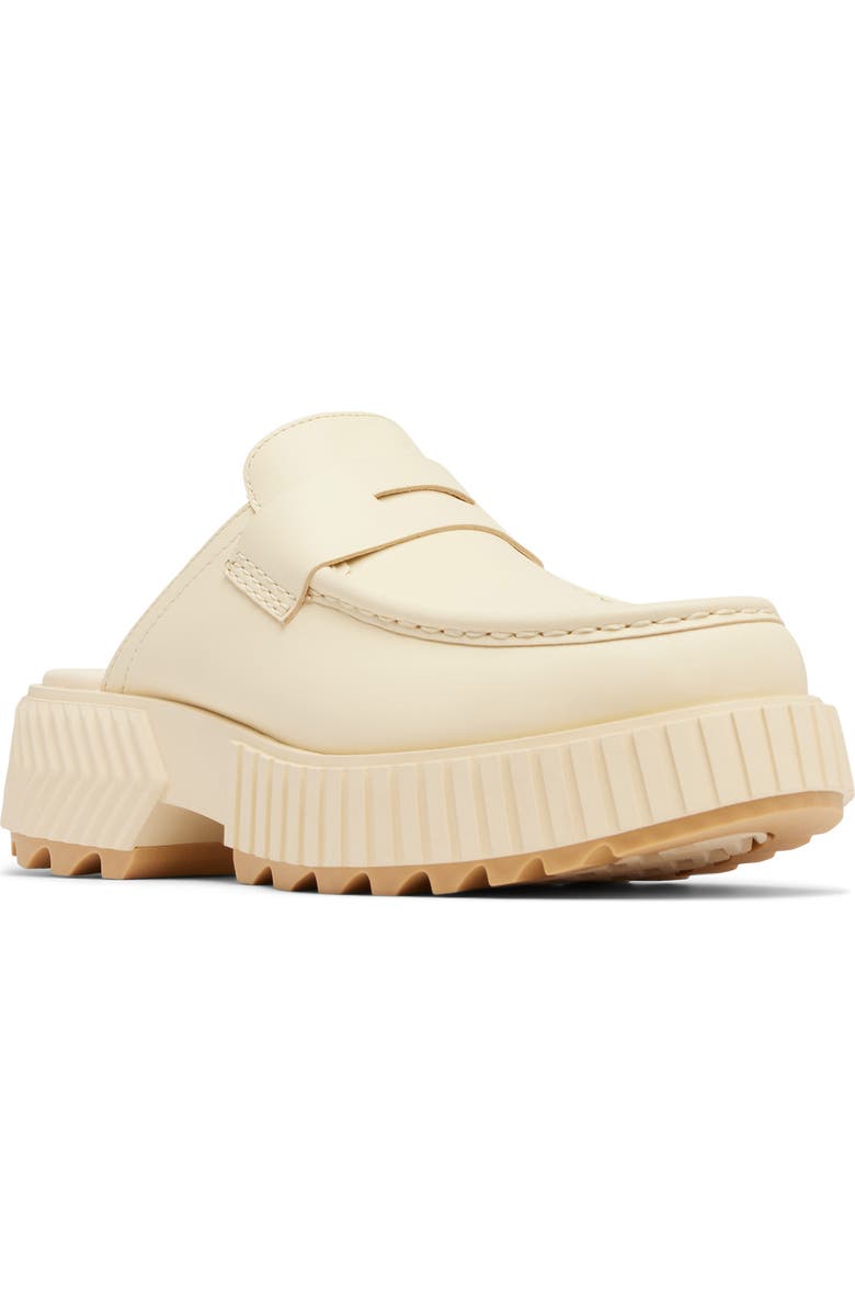 SOREL Ona Ave Penny Loafer Mule, Main, color, Honey White/ Sea Salt