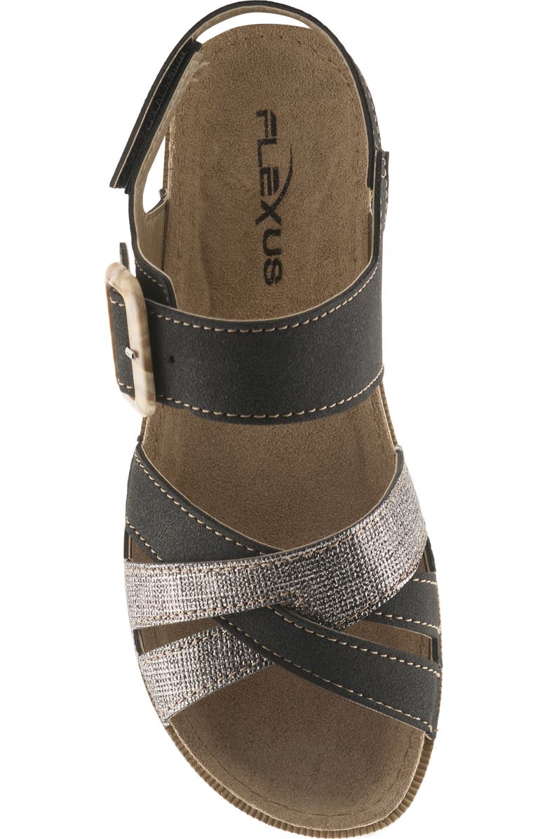 Flexus by Spring Step Cabianna Ankle Strap Sandal, Alternate, color, Black Multi