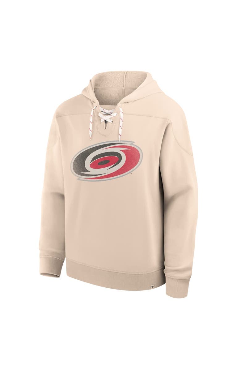 FANATICS Men
s Fanatics Cream Carolina Hurricanes Vintage Hoodie, Alternate, color, Cream