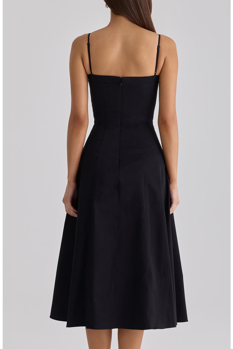 Dolly A-Line Cocktail Dress, Alternate, color, BLACK