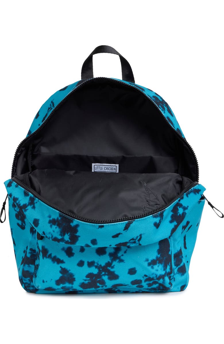 Little Chicken KIDS PATCHED BACKPACK, Alternate, color, Black/ Teal Multi