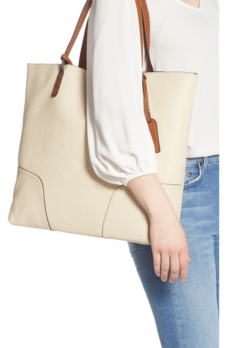 Sole Society Lilyn Faux Leather Tote, Alternate, color,