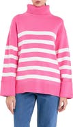 English Factory Stripe Turtleneck Sweater