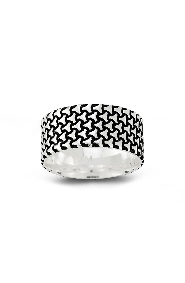 Yield of Men Men's Sterling Silver Oxidized Band Ring, Alternate, color, Silver
