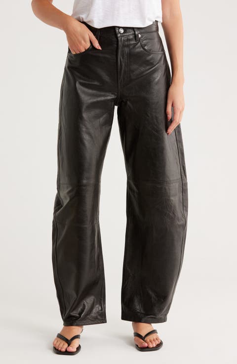 The Leather Bubble Leg Pants