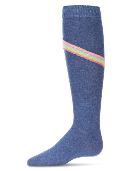 V Stripe Lurex Knee High Socks (Little Kid & Big Kid)