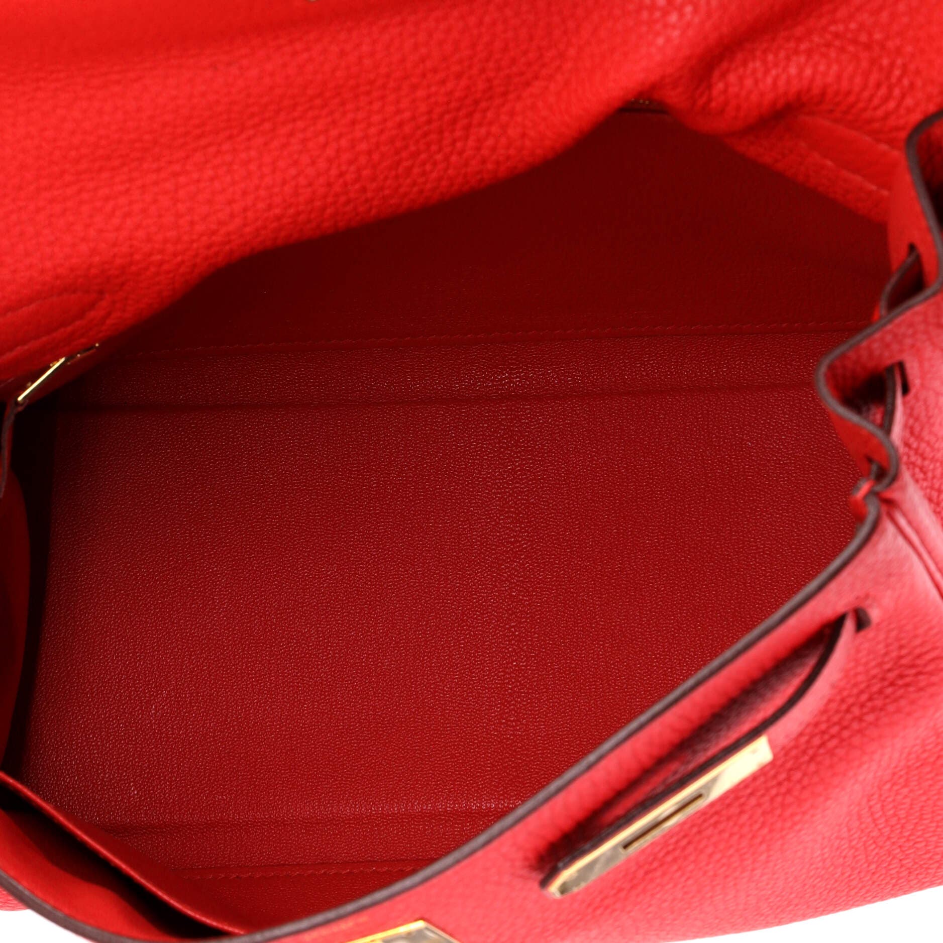 Kelly Handbag Red Clemence with Gold Hardware 28, Alternate, color, Rouge Tomate