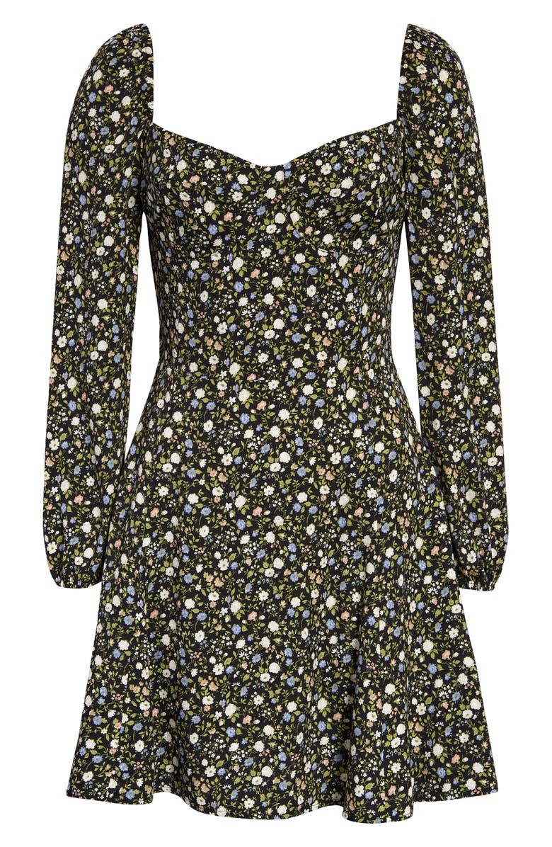 Reformation Mochi Floral Long Sleeve Dress, Alternate, color,