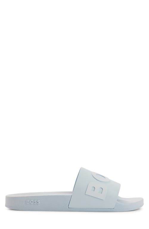 Hugo Boss Boss Bay Slide Sandal In Blue