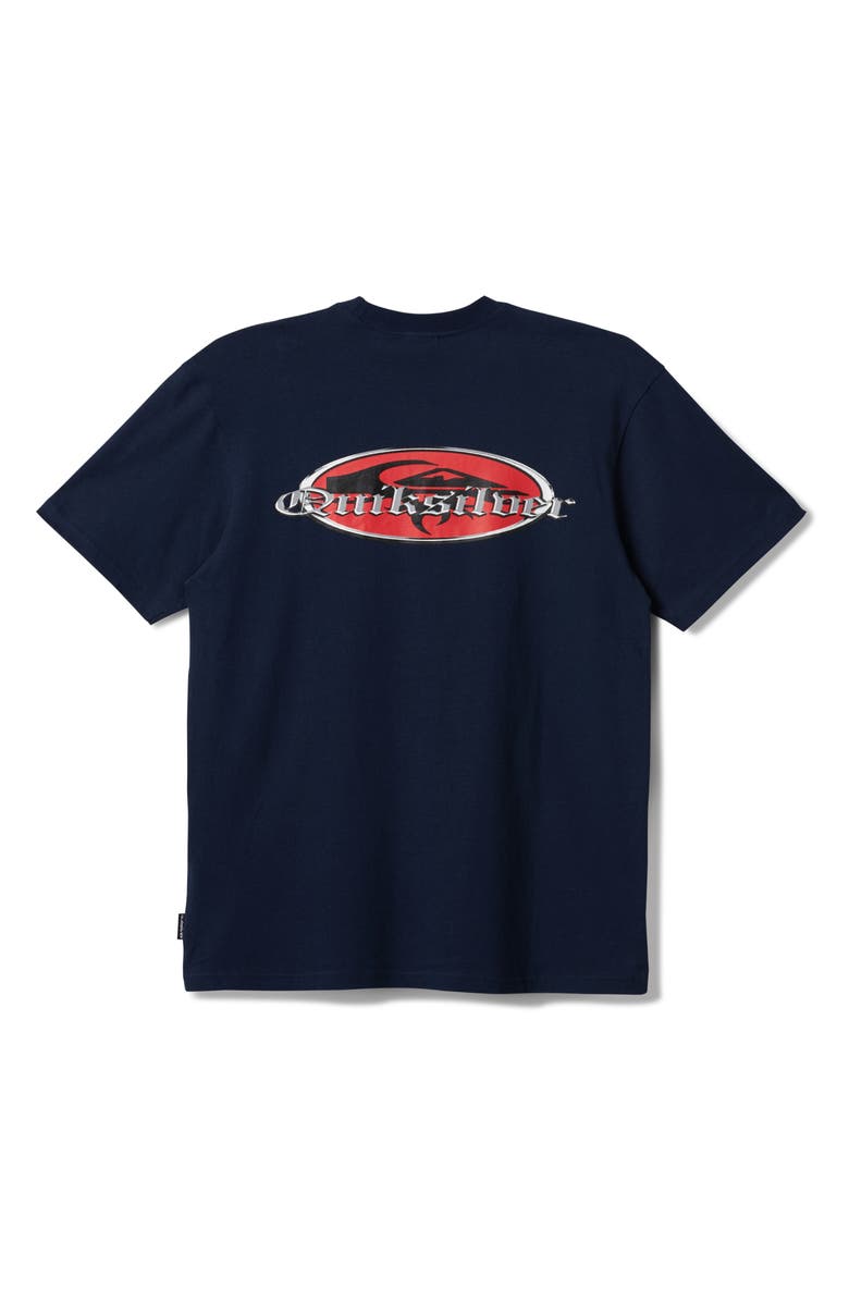 Quiksilver Chrome Engish Graphic T-Shirt, Alternate, color, 