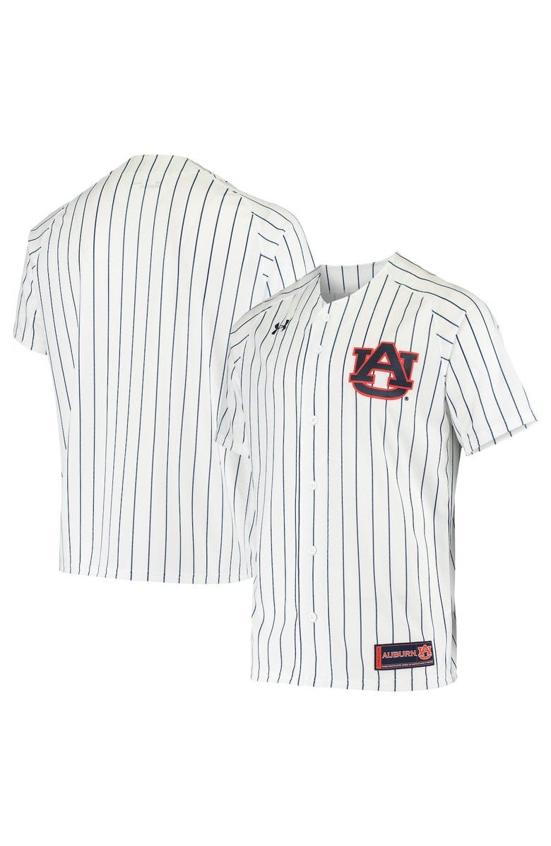 Under Armour Men's Under Armour White Auburn Tigers Replica Performance Baseball Jersey, Alternate, color, 
