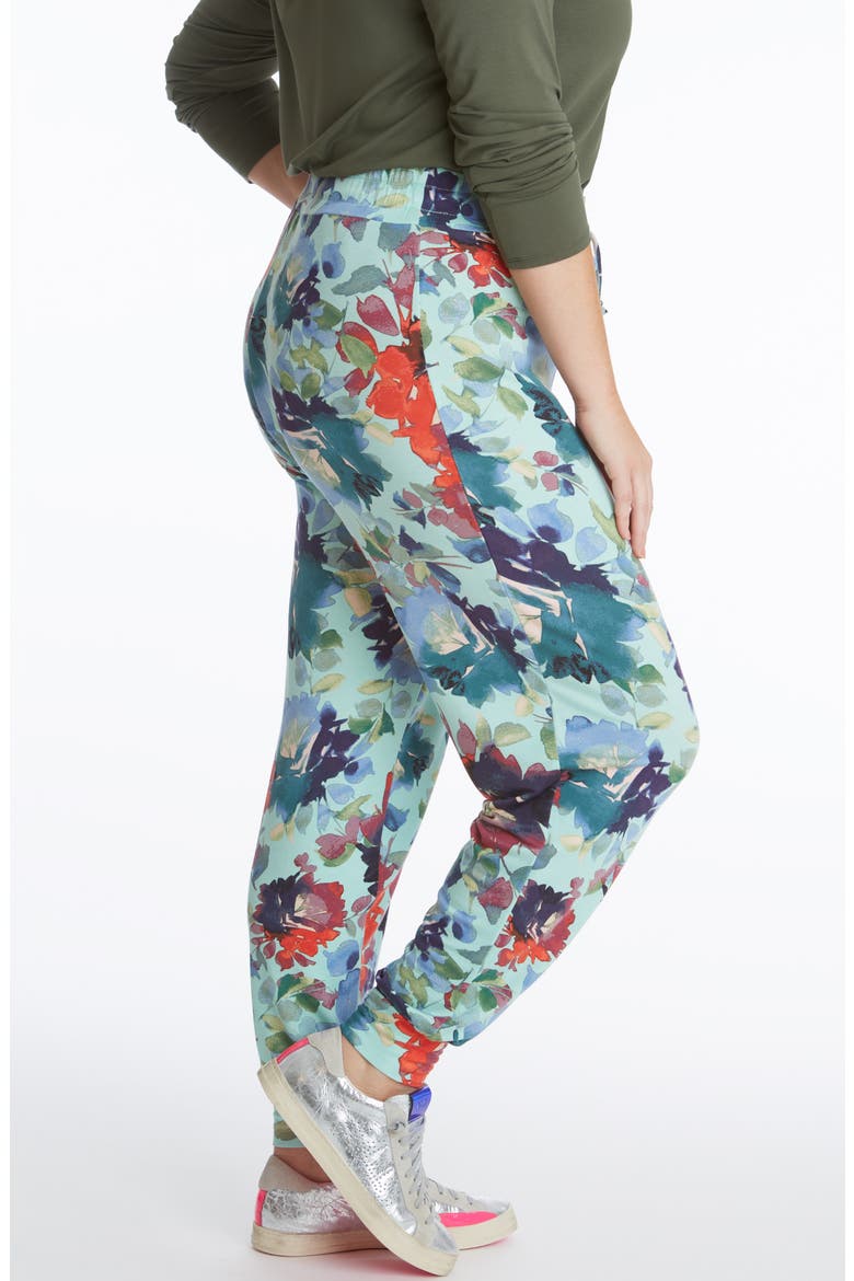 Floral Joggers, Alternate, color, WATERCOLOR FLORAL COMBO