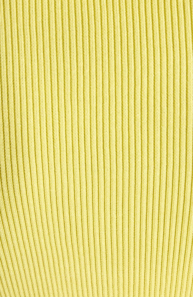 Givenchy Logo Intarsia Crop Top, Alternate, color, Acid Yellow