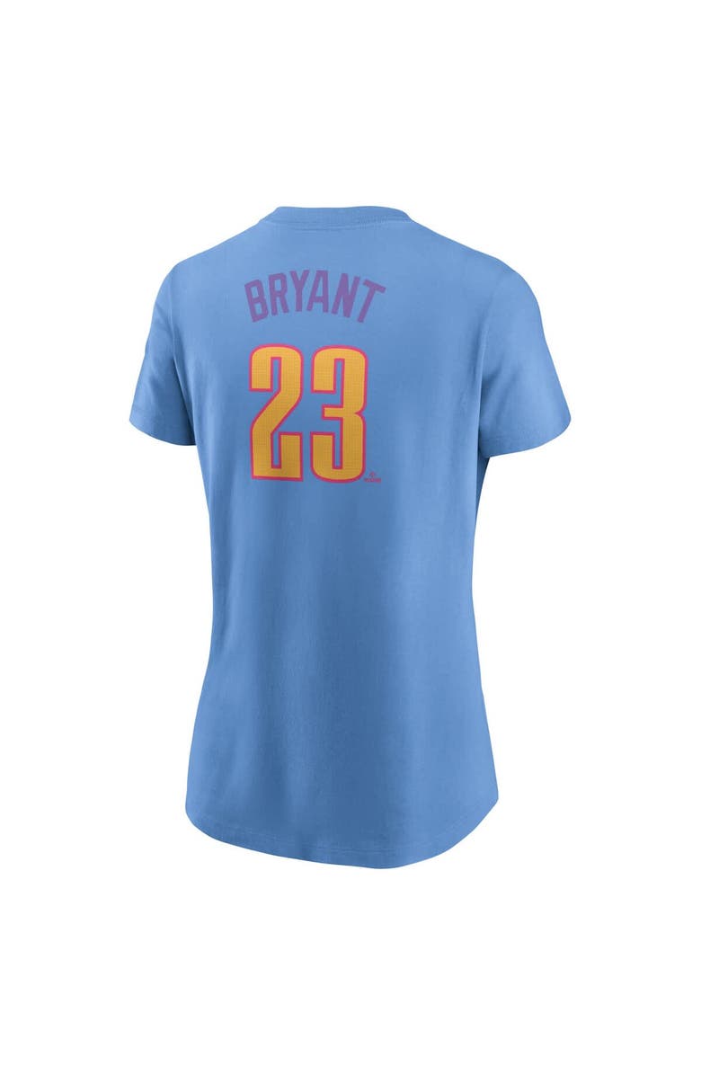 Nike Women's Nike Kris Bryant Light Blue Colorado Rockies 2025 City Connect Fuse Name & Number T-Shirt, Alternate, color, Light Blue