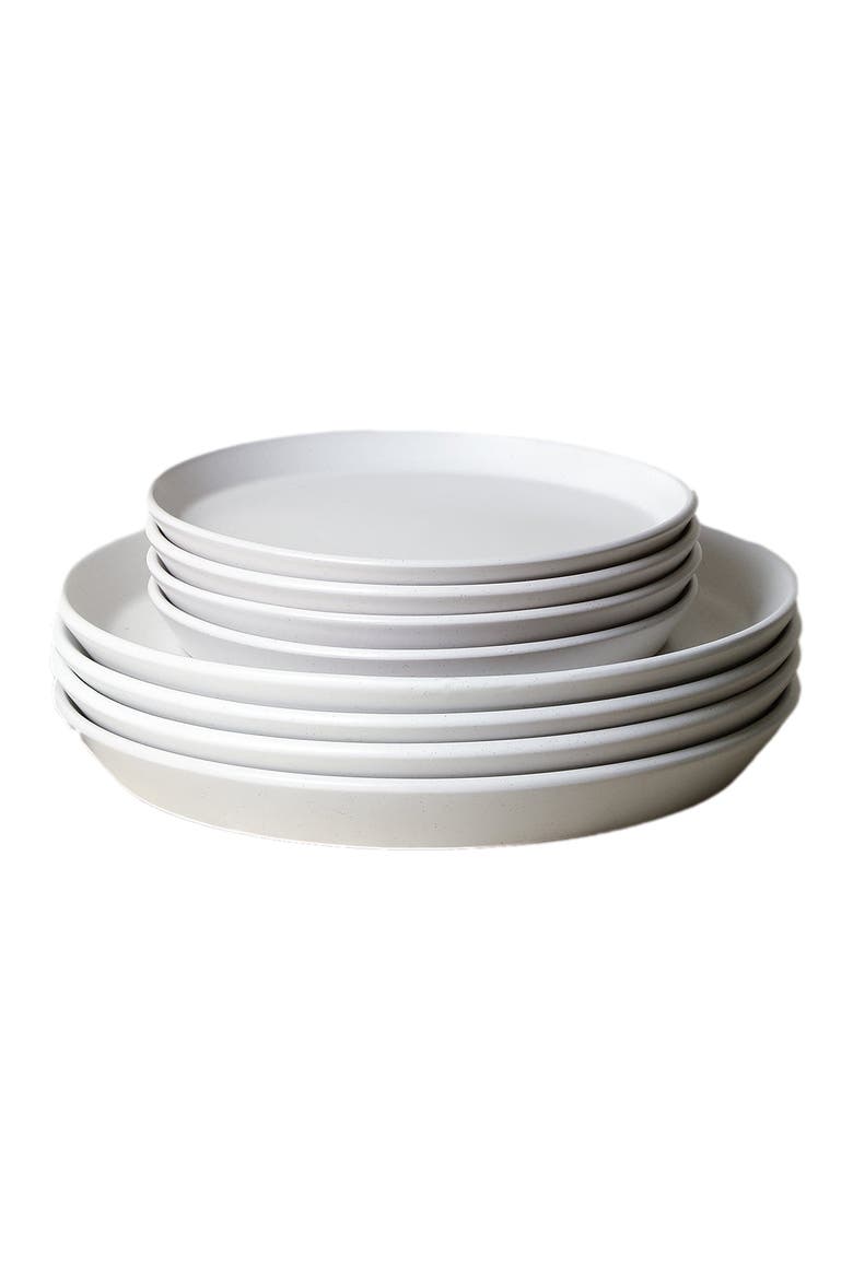 Albie Stoneware 32-Piece Dinnerware Set, Alternate, color, Snow White 16-Pieces