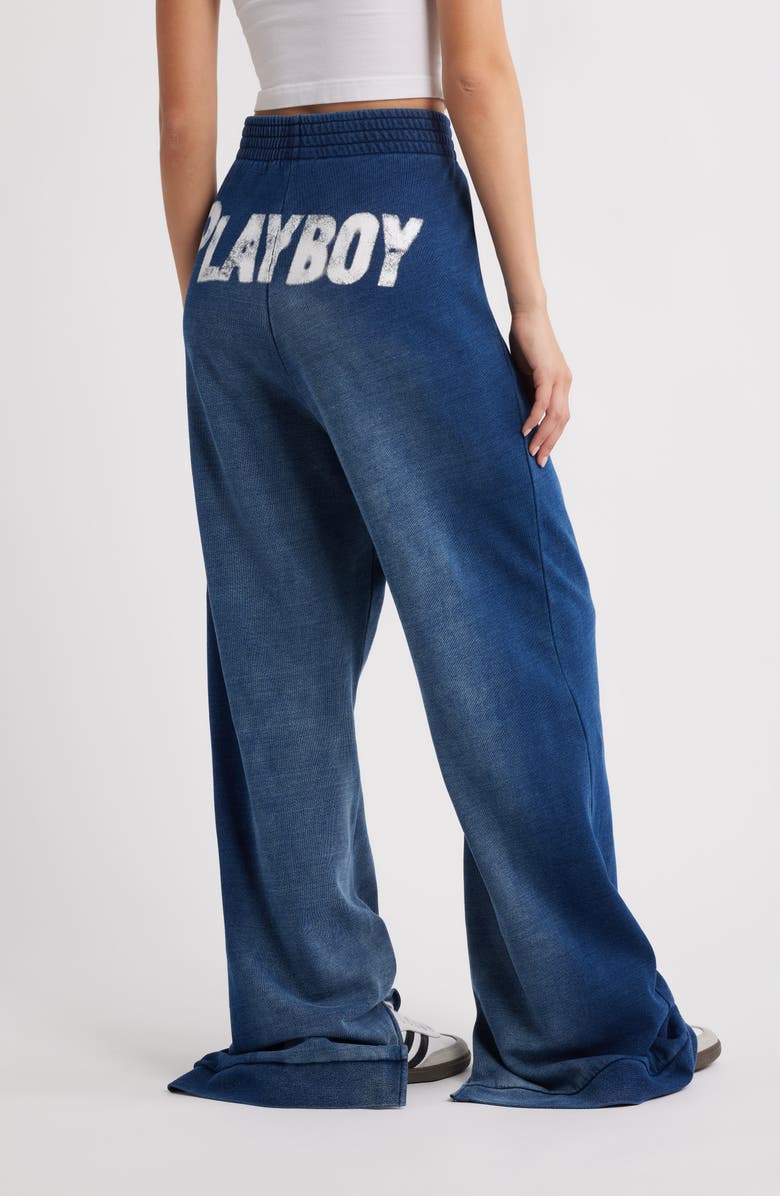 PTCL x Playboy Embellished Wide Leg Sweatpants, Alternate, color, 