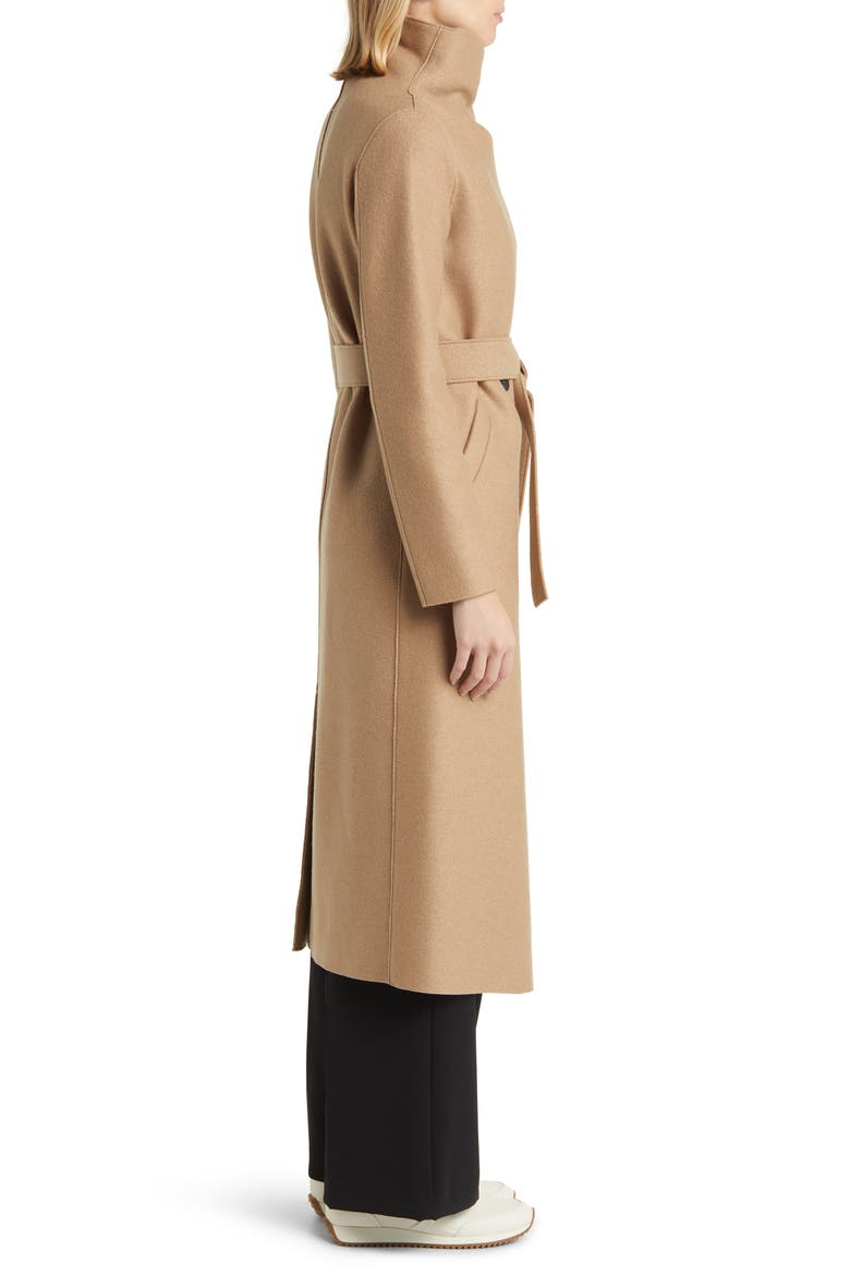 Volcano Belted Wool Coat, Alternate, color, TAN