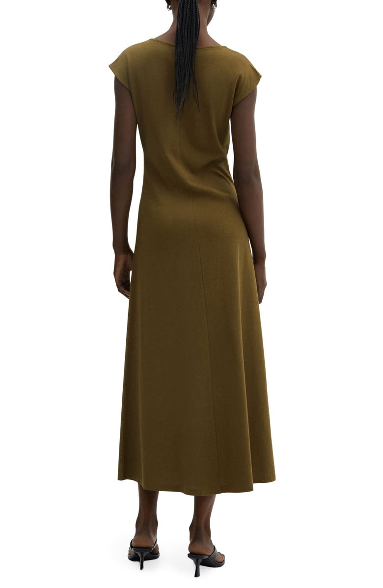 MANGO Cotton Knit Midi Dress, Alternate, color, 