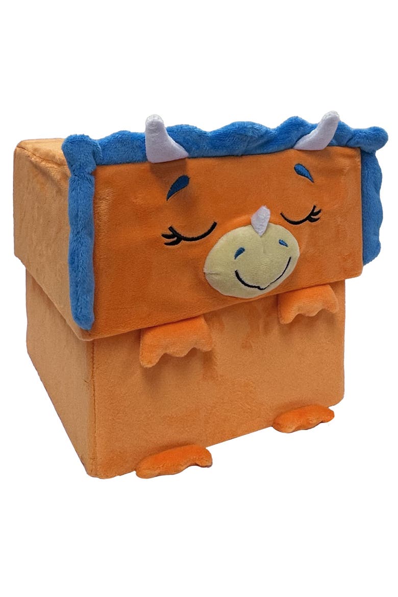 Adorable Storables Dino Triceratops Brown/Blue 8 Inch, Main, color, Multicolored