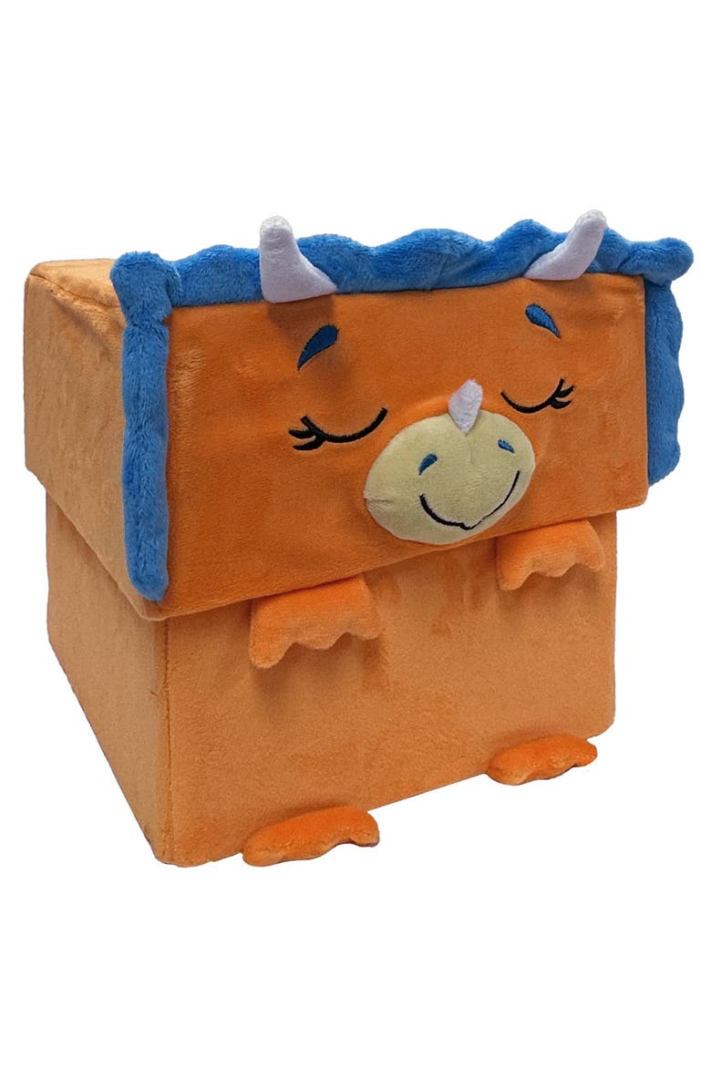 Happy Nappers Adorable Storables Dino Triceratops Brown/Blue 8 Inch, Main, color, Multicolored