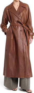 TWP Unfinished Business Leather Trench Coat