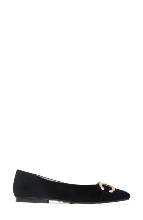 Patricia Green Cannes Crystal Horsebit Flat In Black