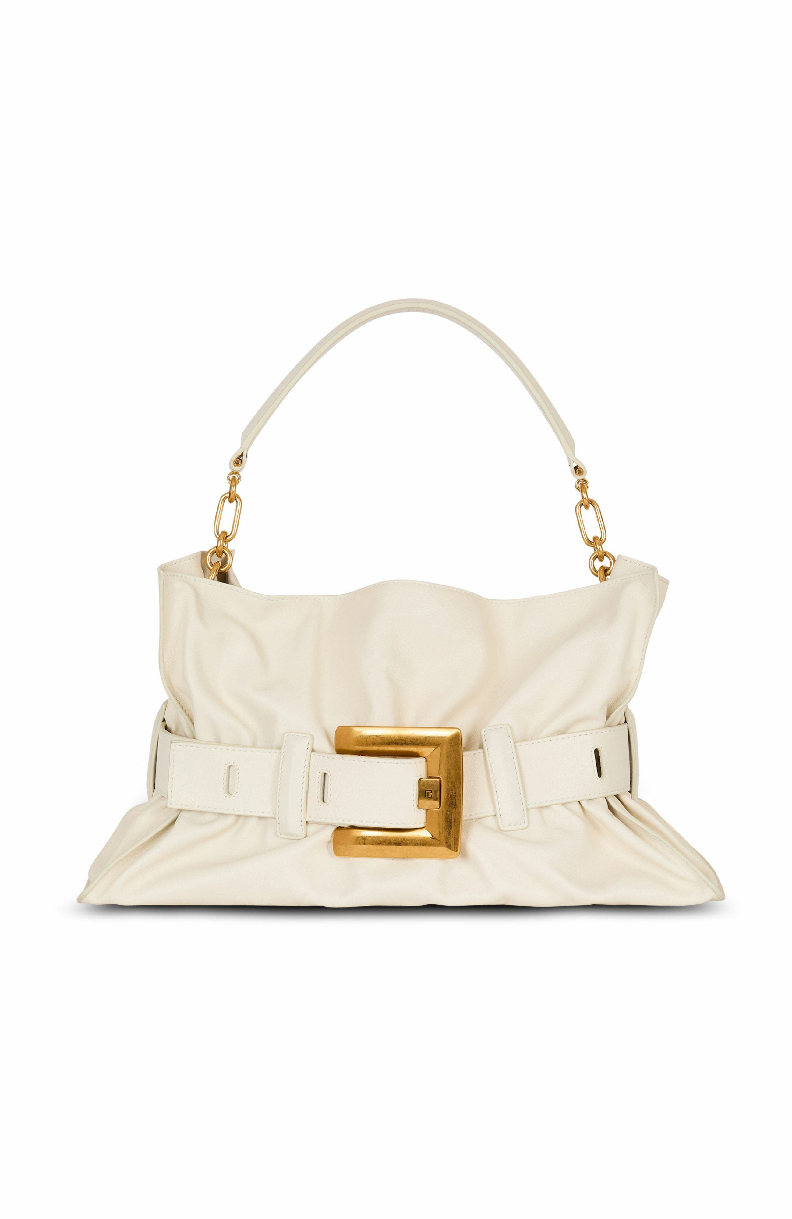 Medium Anthem Shoulder Bag In Leather, Main, color, White