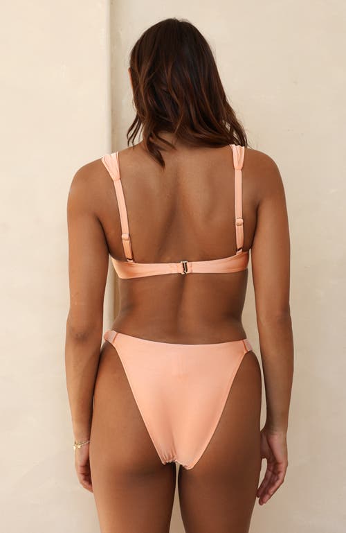 Dippin Daisys Cleo Underwire Bikini Top In Peach Nectar