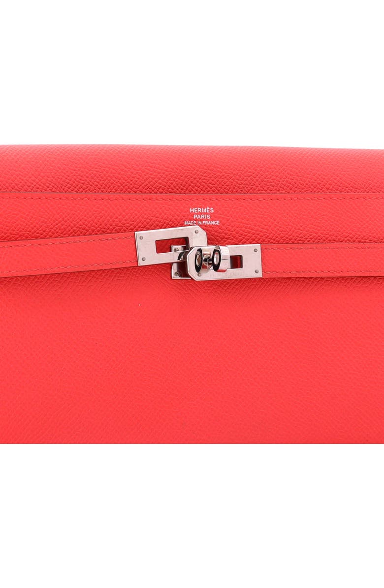 Pre-Owned Hermes Kelly Wallet Epsom Long, Alternate, color, Rouge Pivoine