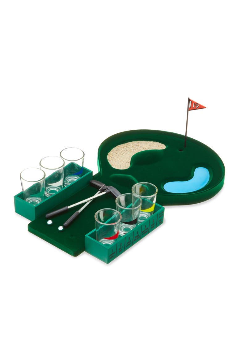 Putt & Shot Mini Golf Drinking Game, Main, color, Green