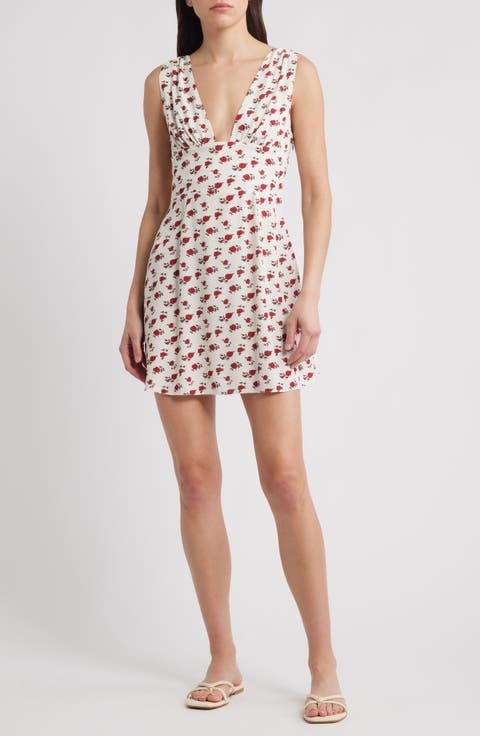Mela Floral Crepe Minidress